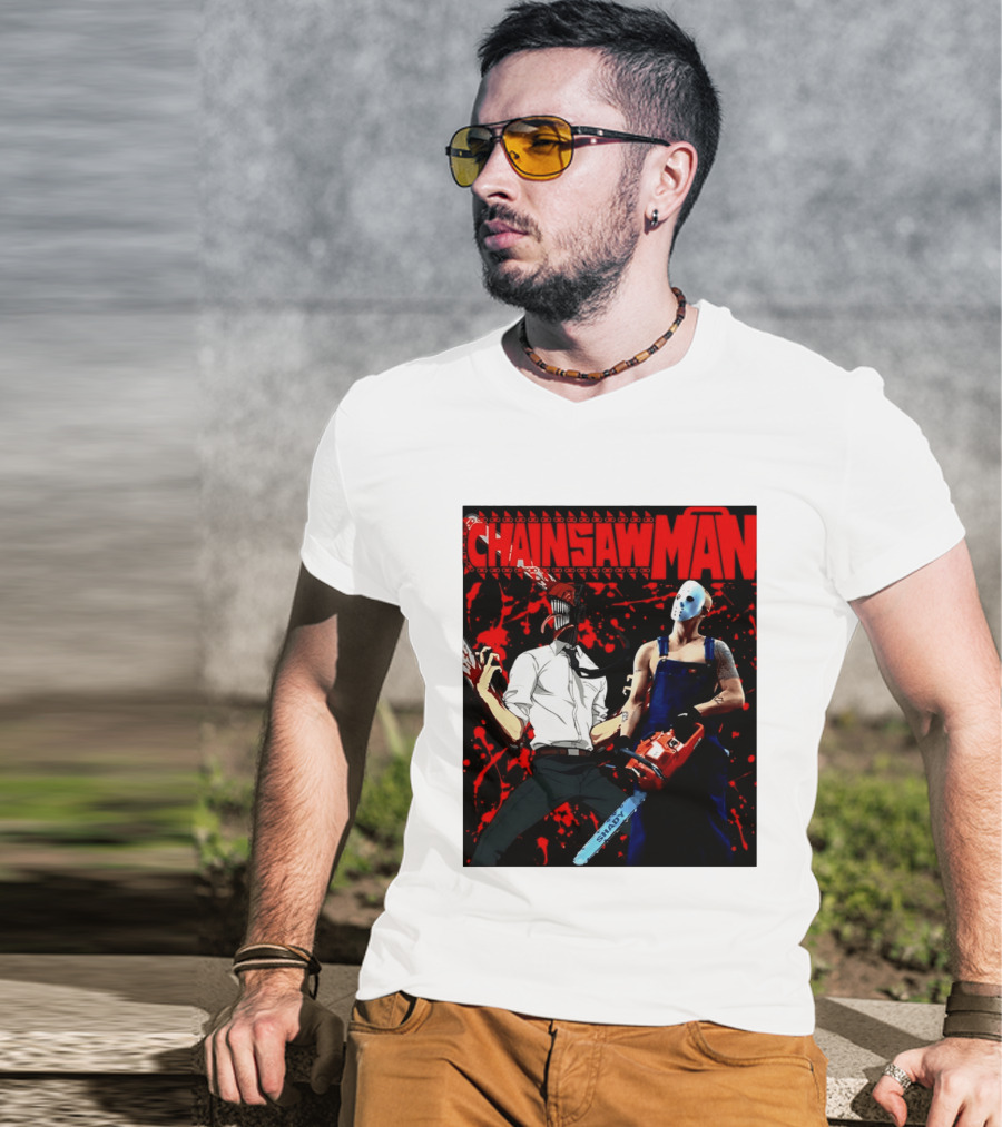 Chainsaw Man Shady Anime Horror T-Shirt