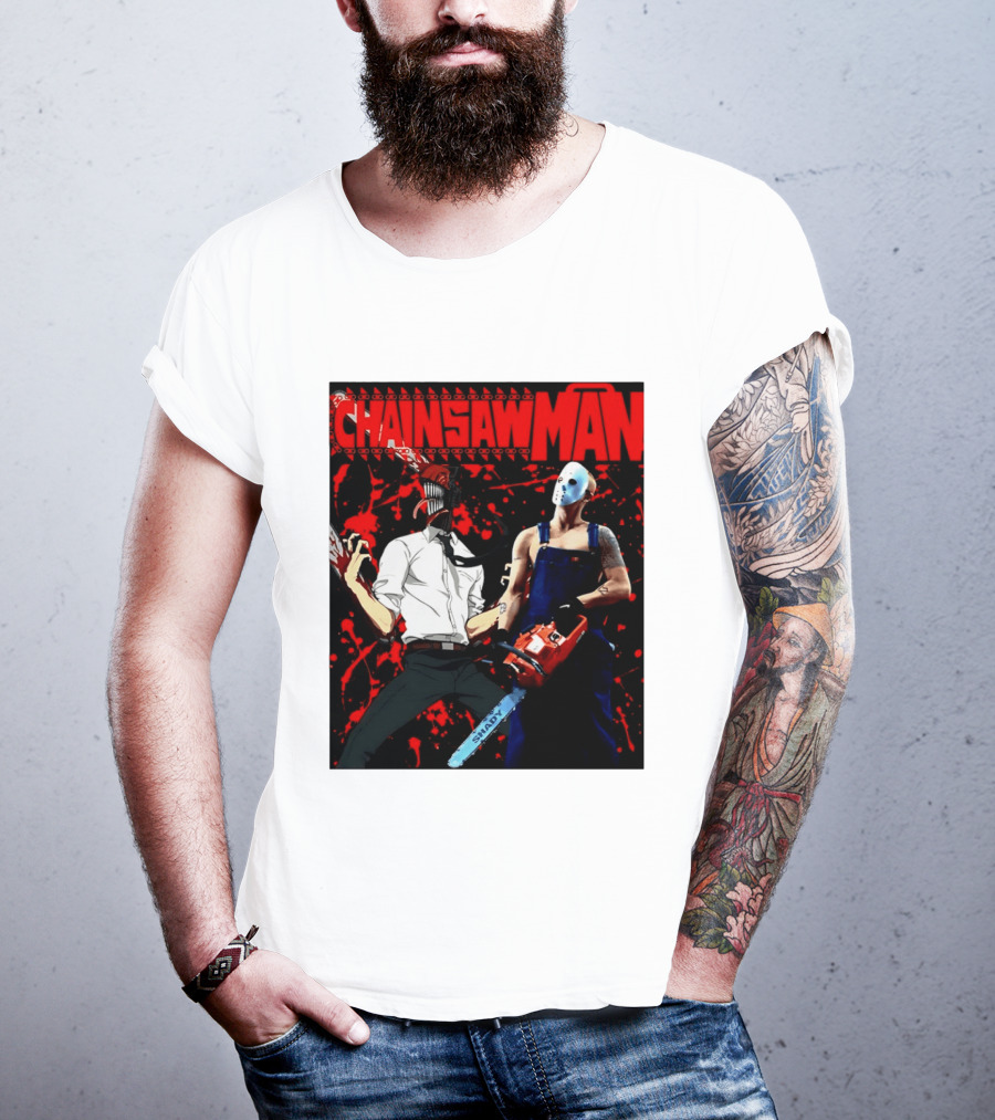 Chainsaw Man Shady Anime Horror T-Shirt