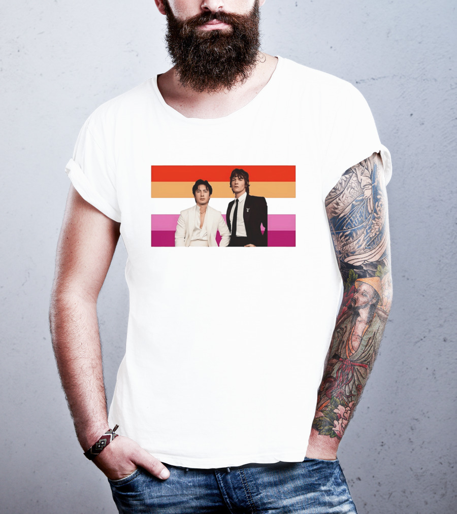 Hudson Williams Connor Storrie Lesbian Pride Flag Themes T-Shirt