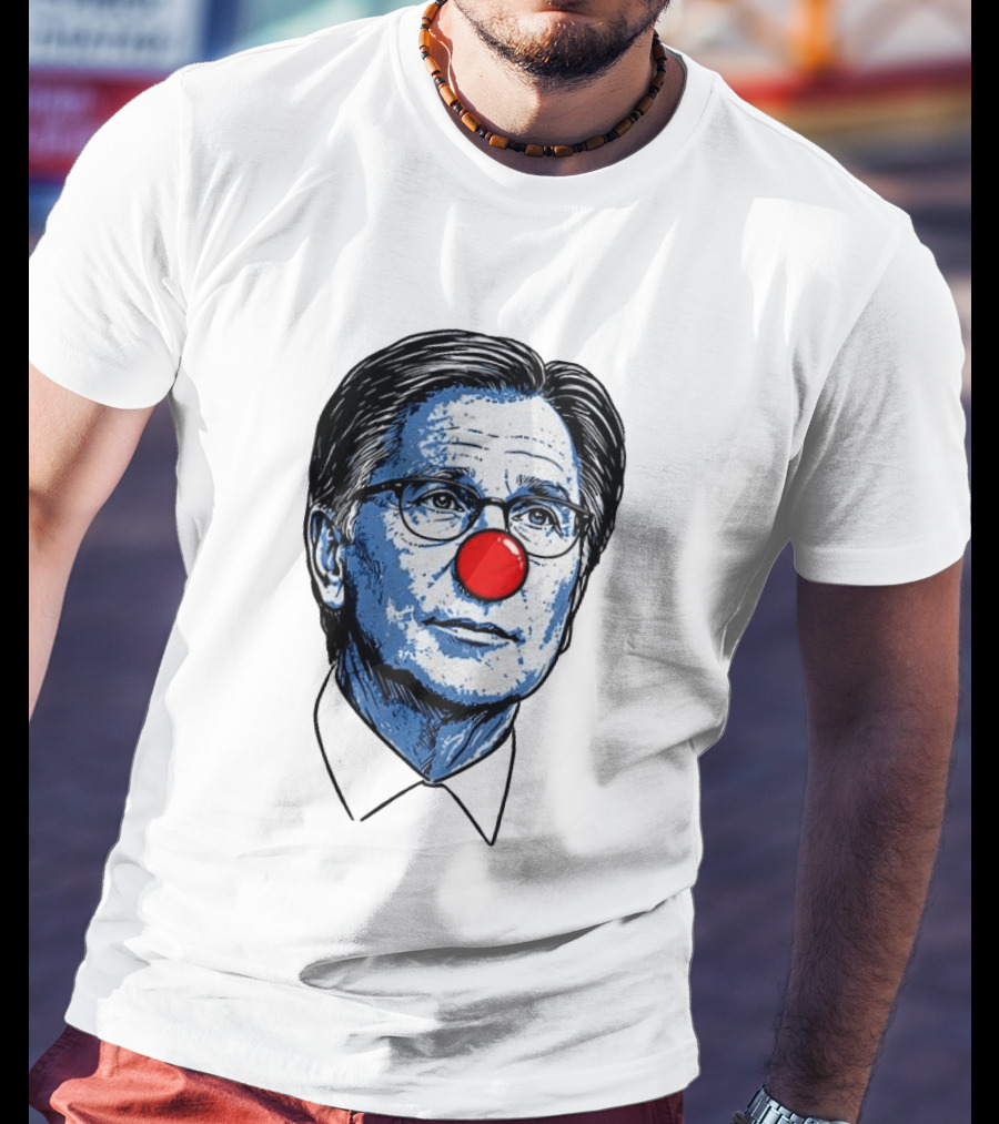 Dan Lifshatz Clown Red Nose Illustration Pop Culture T-Shirt