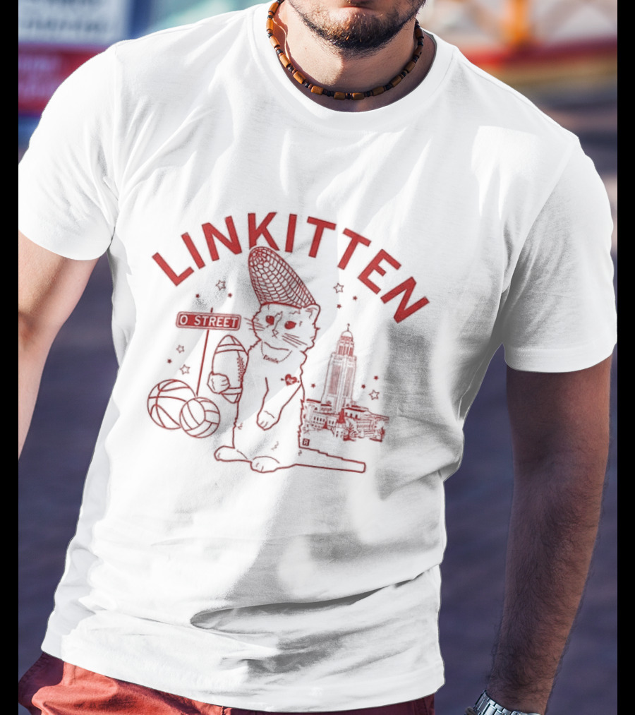 Linkitten Nebraska Cornhuskers Capitol Sports Basketball T-Shirt