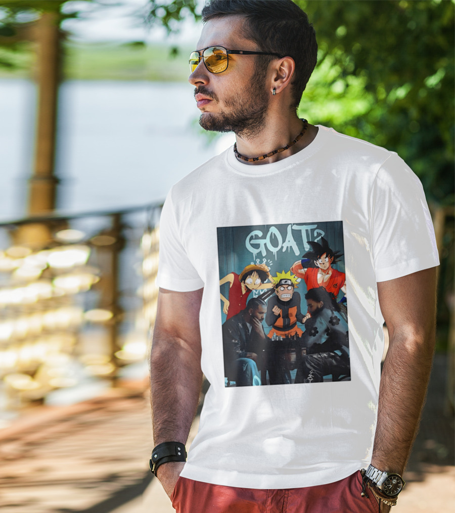 Drake 21 Savage GOAT Monkey D. Luffy Naruto Uzumaki Goku Chess Table T-Shirt