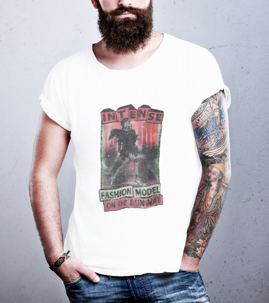 Intense Fashion Model On The Runway T-Shirt