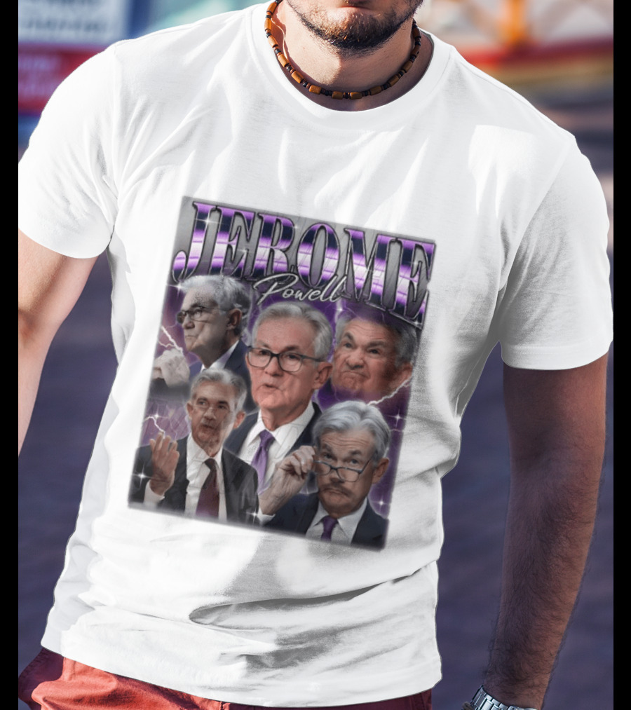 Jerome Powell Collage Multiple Expressions And Poses T-Shirt