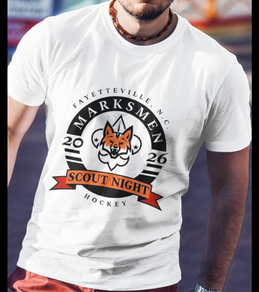 Fayetteville NC Marksmen Scout Night Hockey 2026 T-Shirt