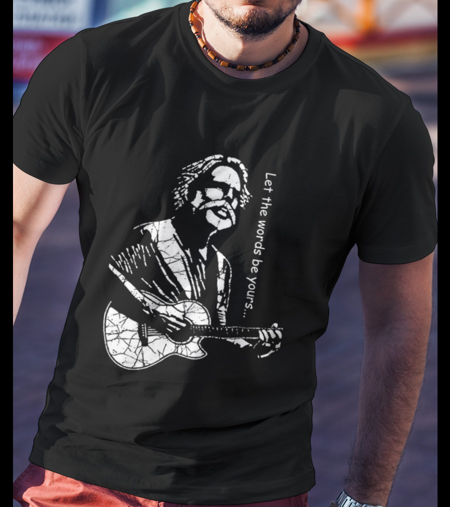 Bob Weir Let The Words Be Yours Acoustic Guitar T-Shirt