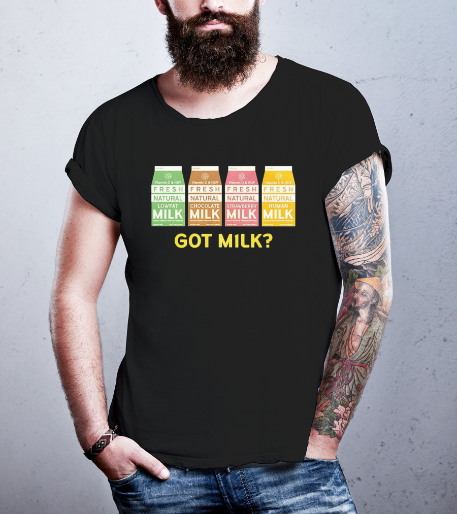 Got Milk Fresh Natural Vitamin D HDP Lowfat Chocolate Strawberry Human T-Shirt