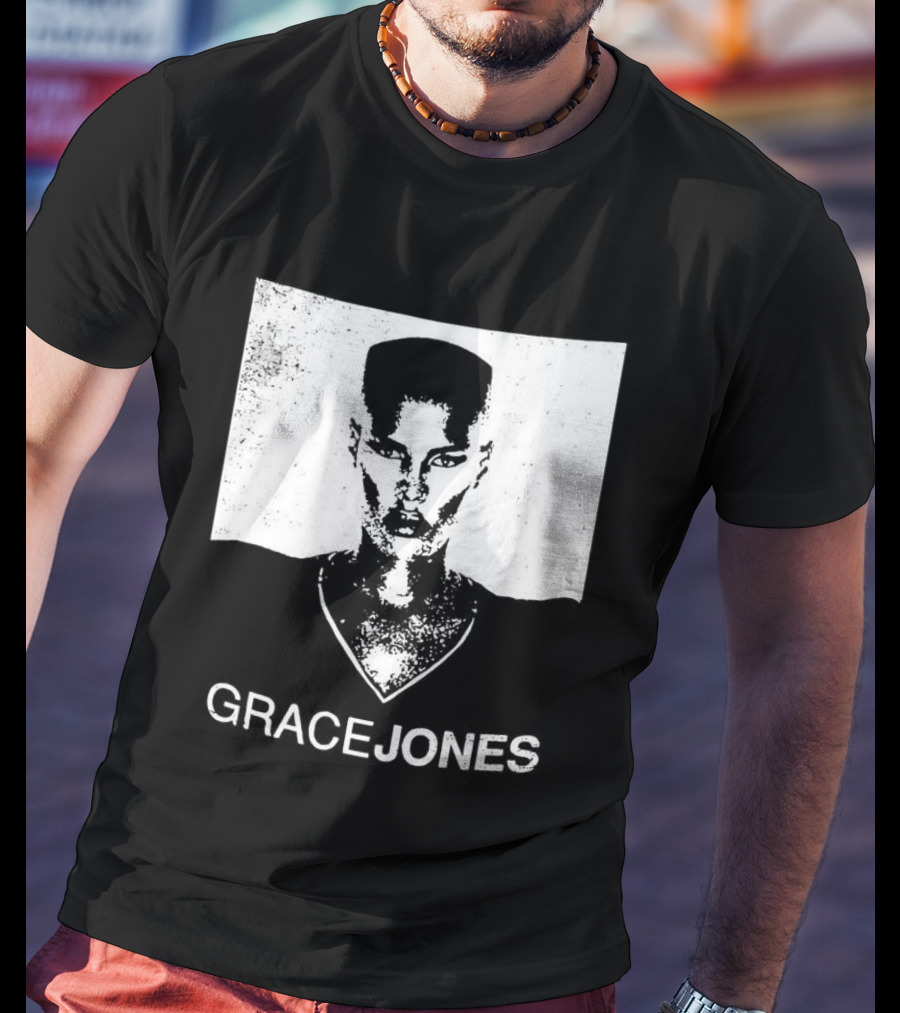 Grace Jones Classic Style Minimalist T-Shirt