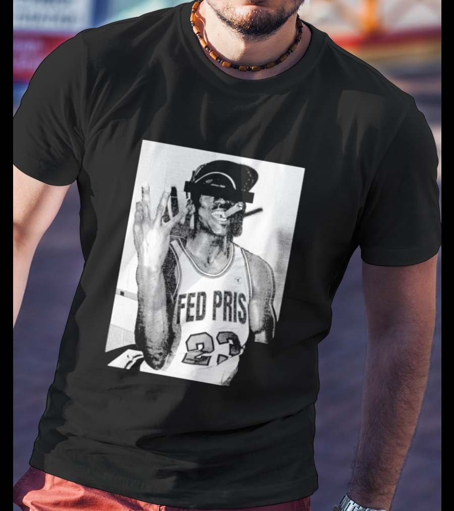 Greg Puciato Fed Pris 23 Censored Basketball Icon Cigarette T-Shirt
