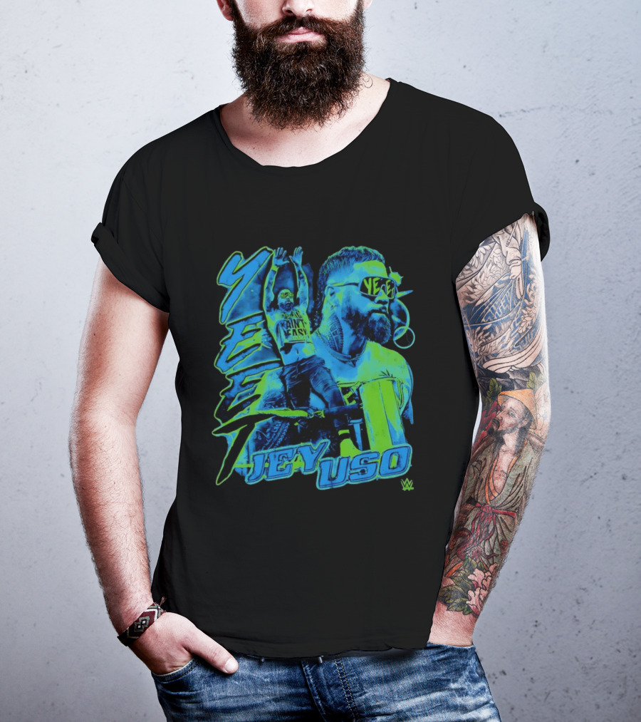Jey Uso Yeet Ain't Easy WWE Grunge T-Shirt