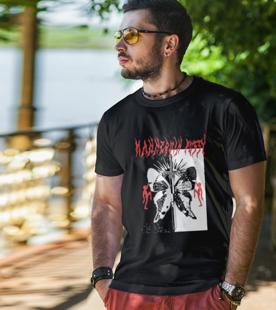 Mannequin Pussy Butterfly Gothic Aesthetic With Dancing Figures T-Shirt