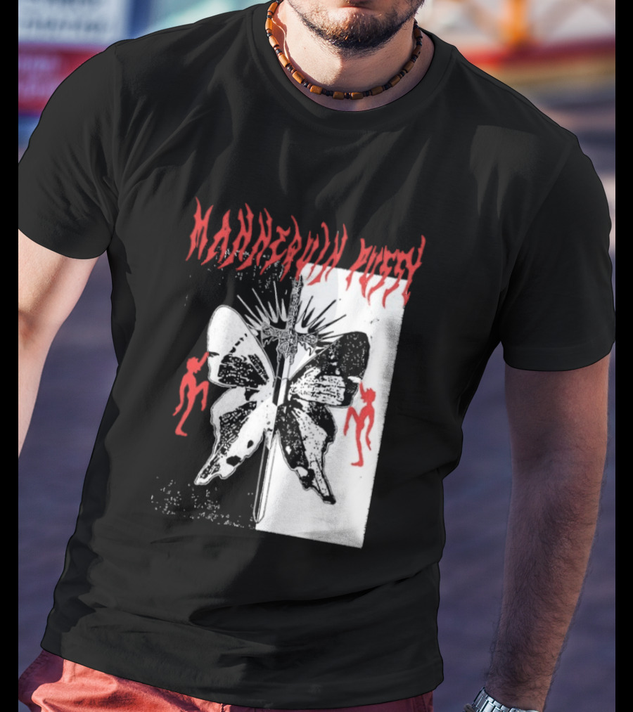 Mannequin Pussy Butterfly Gothic Aesthetic With Dancing Figures T-Shirt
