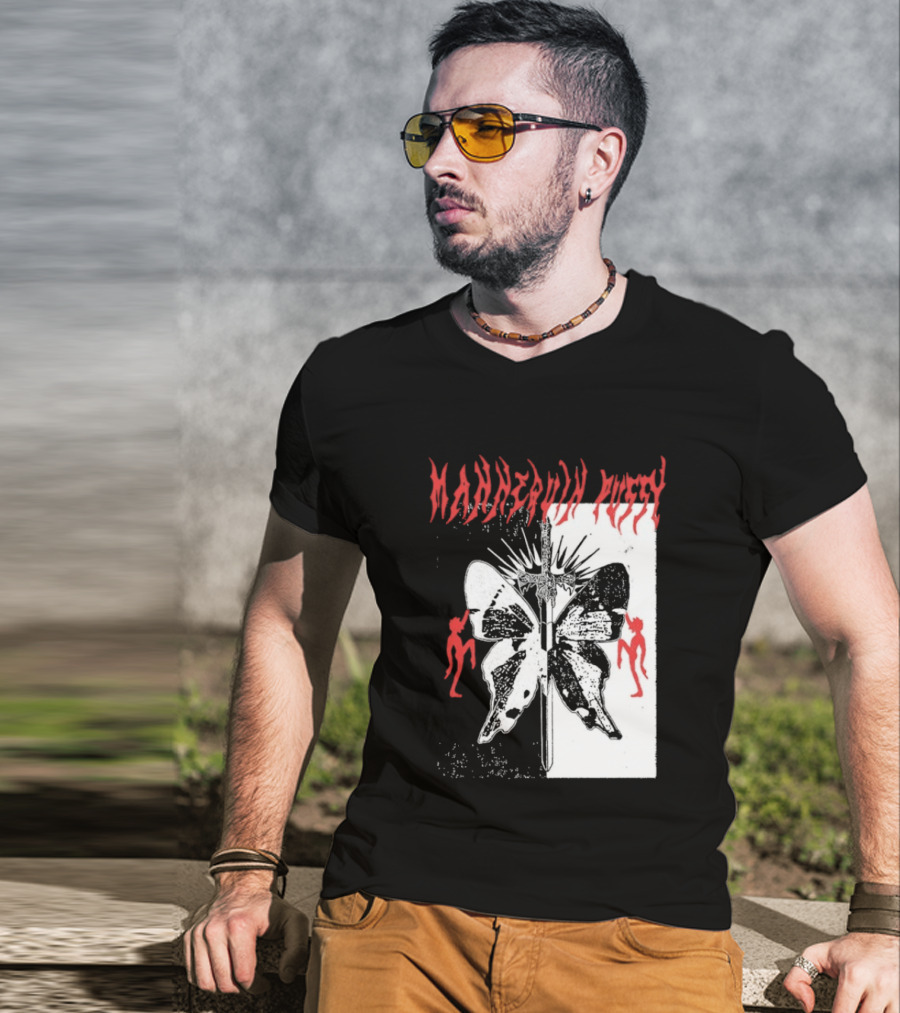 Mannequin Pussy Butterfly Gothic Aesthetic With Dancing Figures T-Shirt