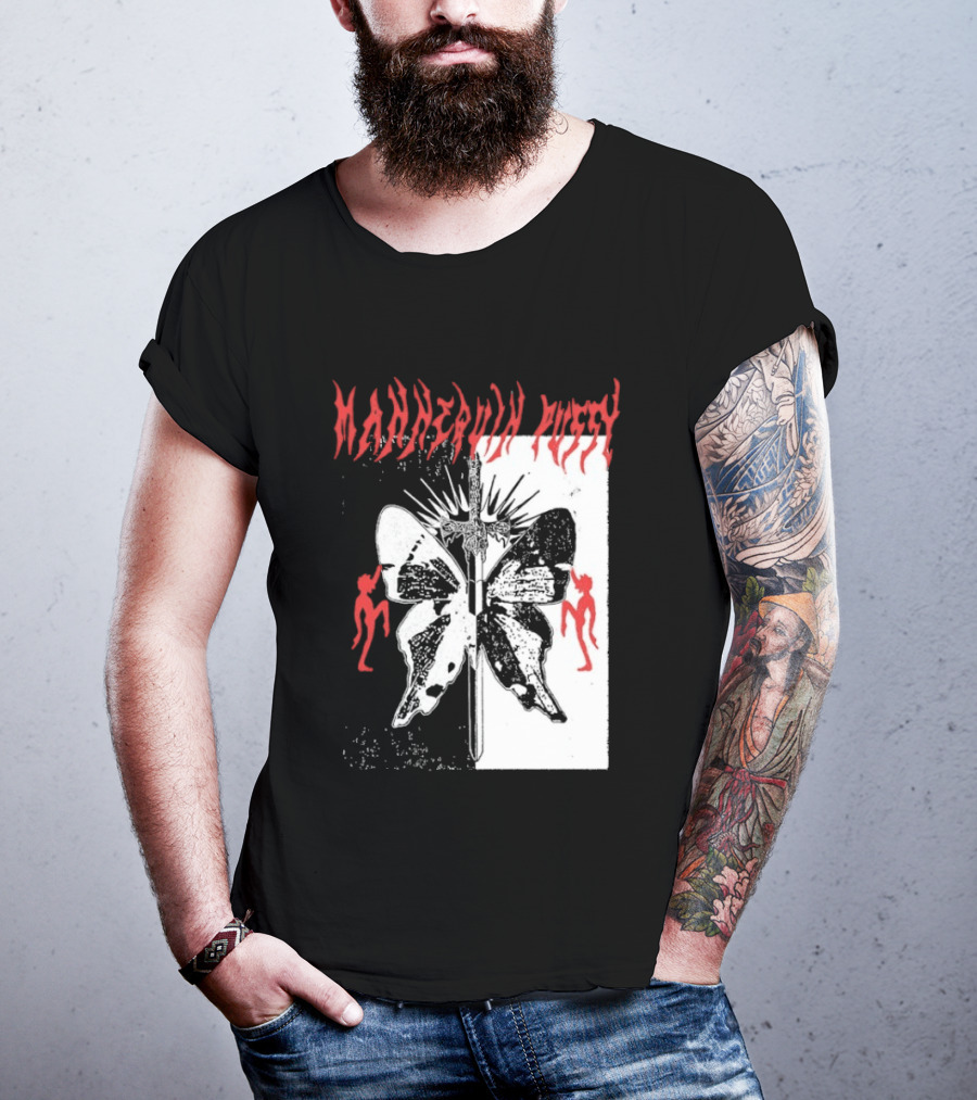 Mannequin Pussy Butterfly Gothic Aesthetic With Dancing Figures T-Shirt