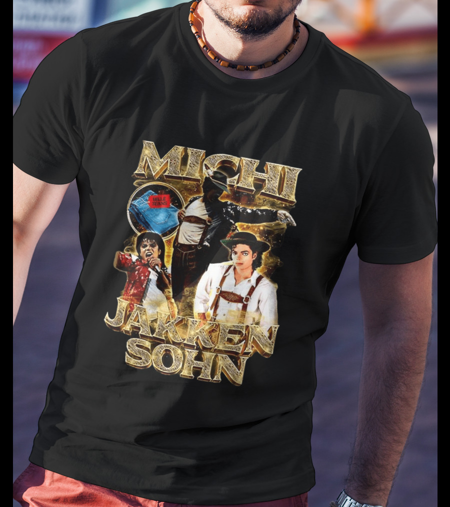 Michi Jakkensohn Billie Jeans Michael Parody Gold T-Shirt