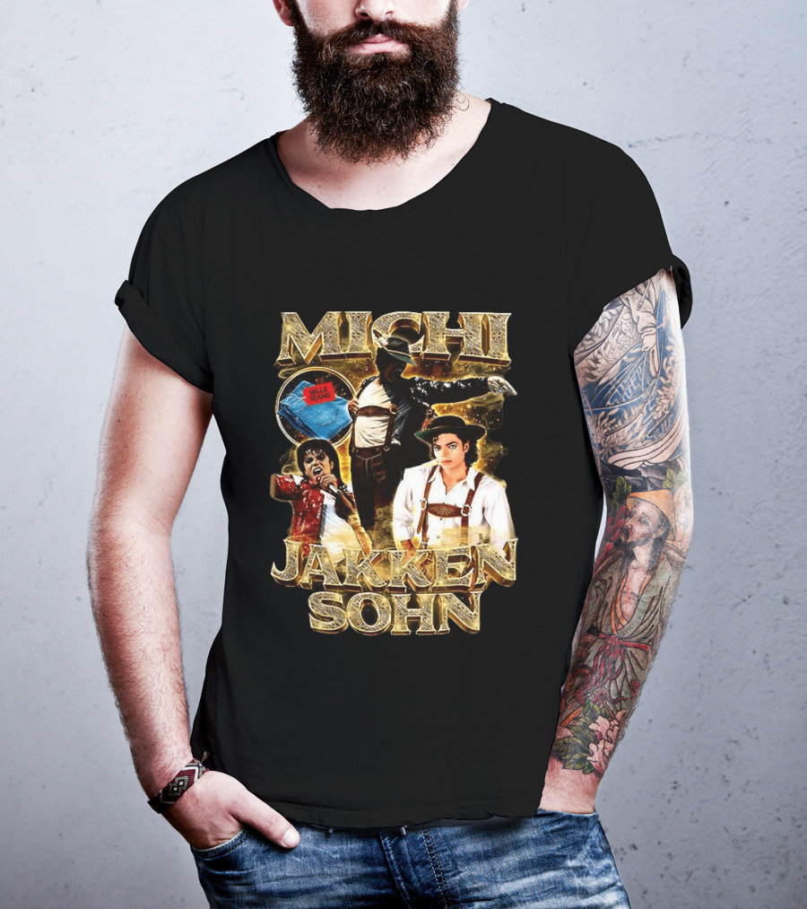 Michi Jakkensohn Billie Jeans Michael Parody Gold T-Shirt