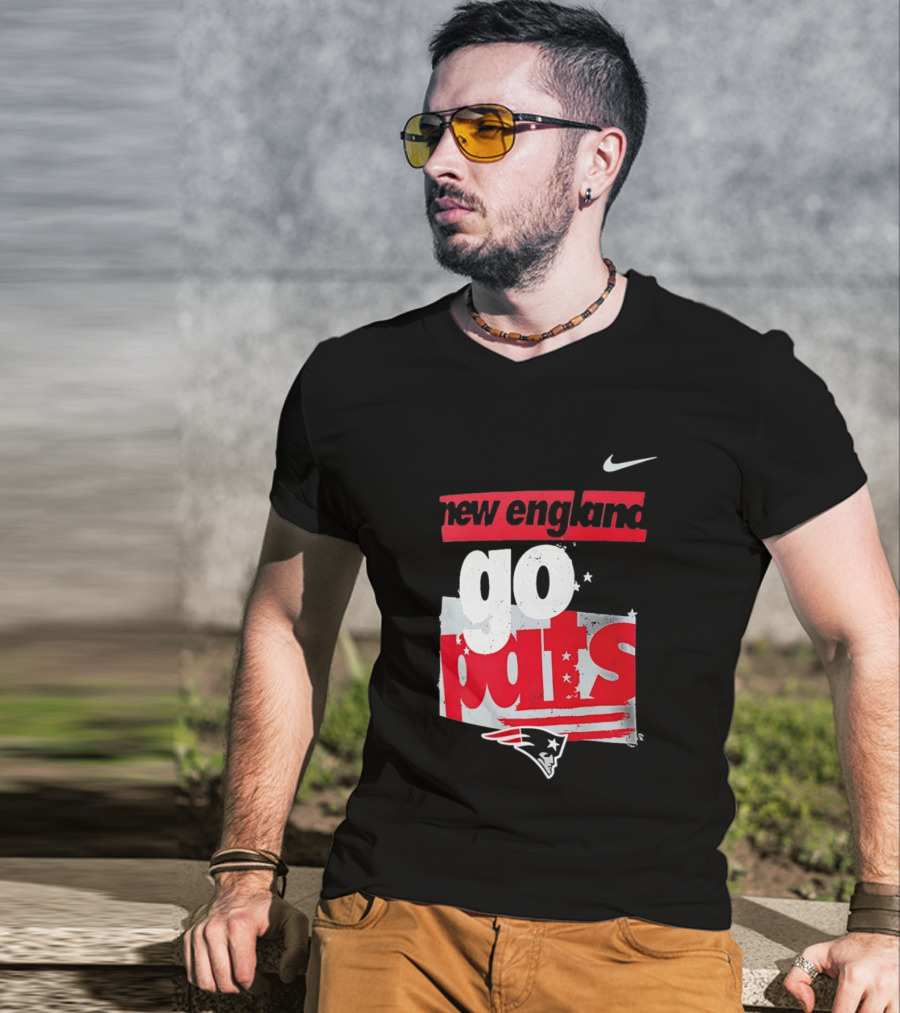 New England Go Pats Nike Patriots T-Shirt