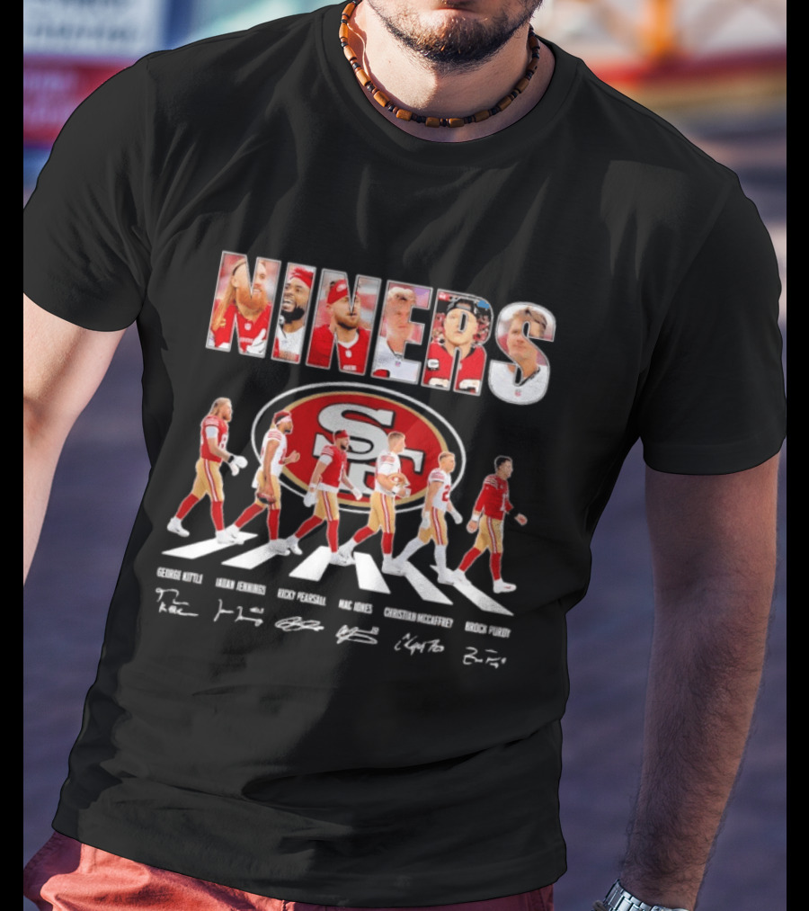 San Francisco 49ers Abbey Road Bosa Kittle Warner Purdy Williams T-Shirt