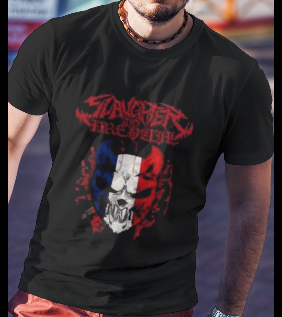 Slaughter To Prevail Mask Paris Pop Up Bataclan France 12 January 2026 Grizzly Winter Tour T-Shirt