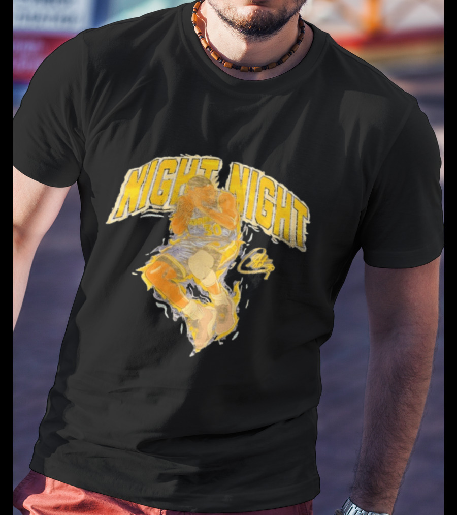 Stephen Curry Night Night Golden State Basketball 30 T-Shirt