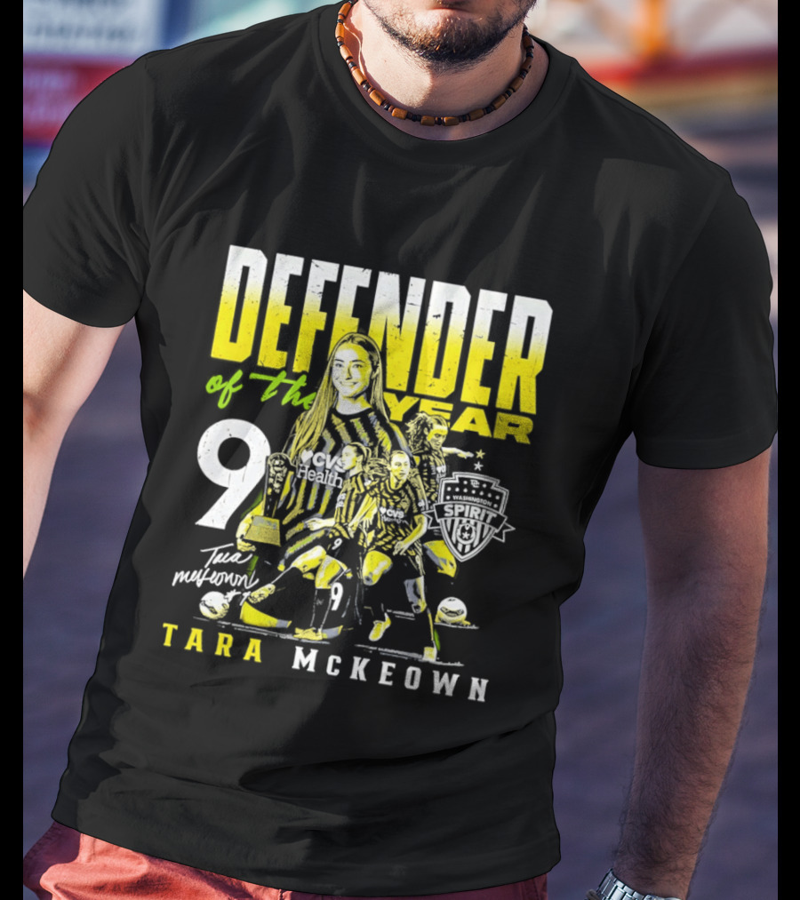 Tara McKeown Washington Spirit Defender Of The Year 2025 Number Nine T-Shirt