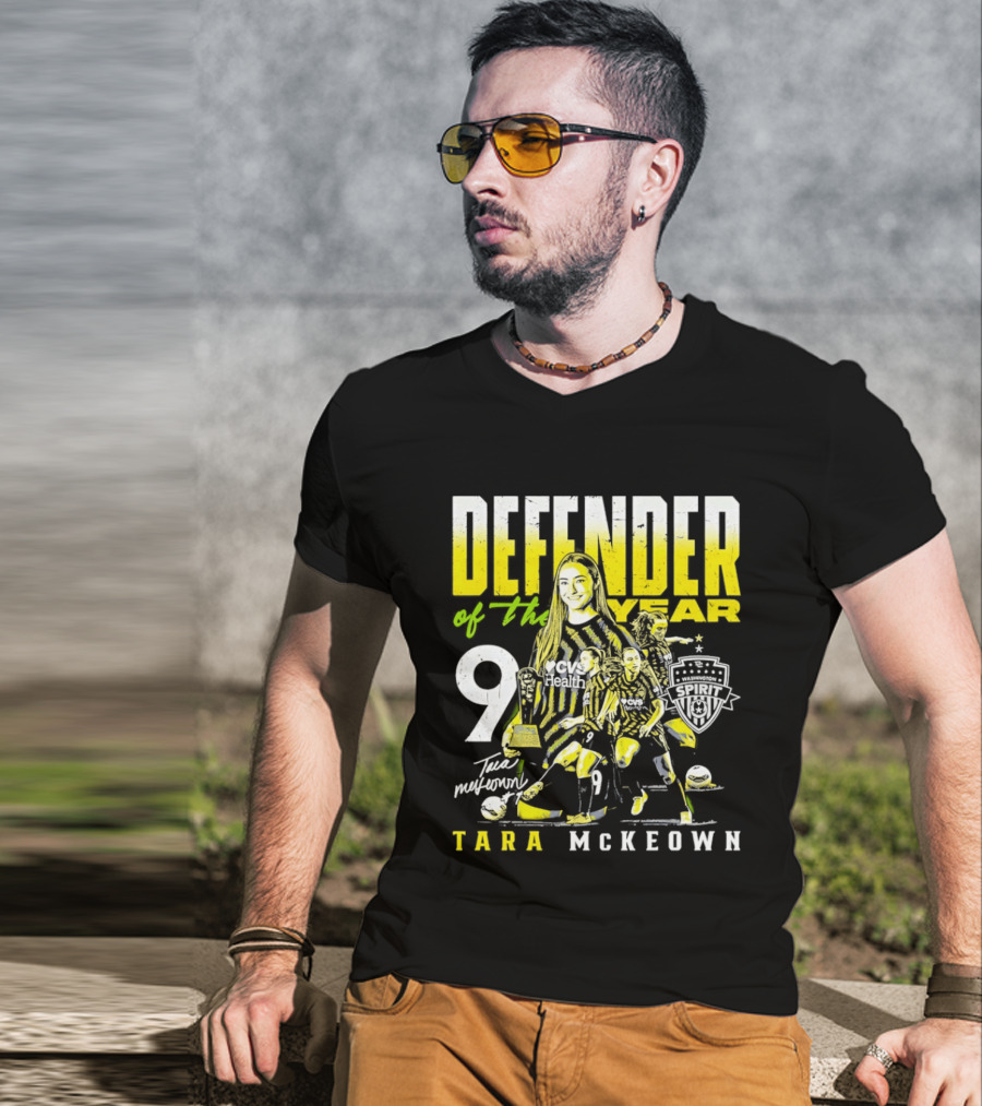 Tara McKeown Washington Spirit Defender Of The Year 2025 Number Nine T-Shirt