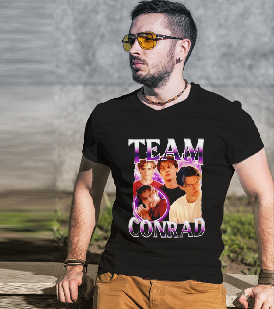 Team Conrad Fan Favorite Characters Collage 90s T-Shirt