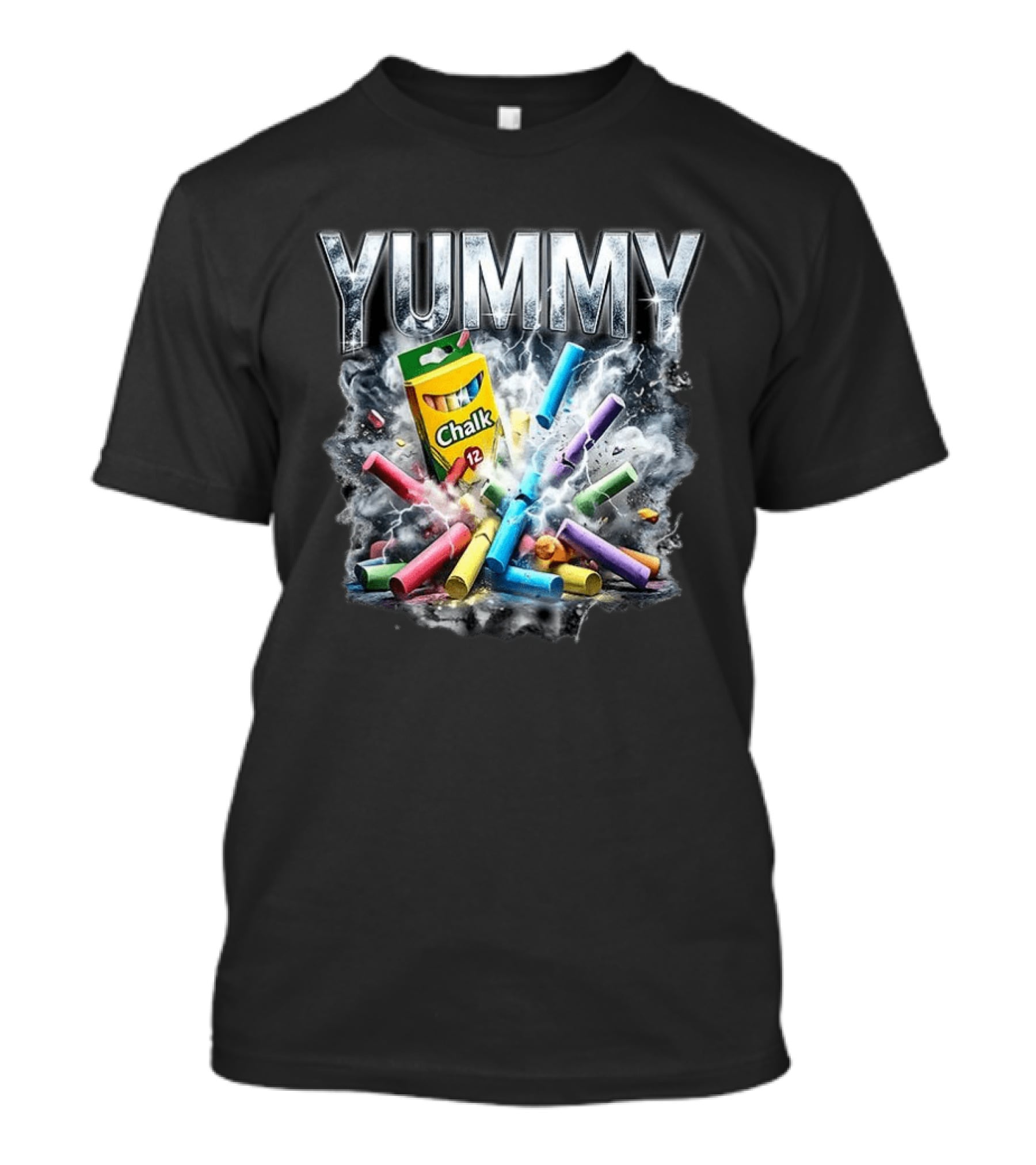 Yummy Chalk Explosion 12 Pack Colorful Creativity T-Shirt