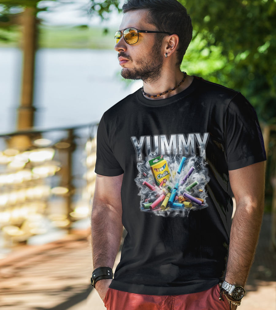 Yummy Chalk Explosion 12 Pack Colorful Creativity T-Shirt