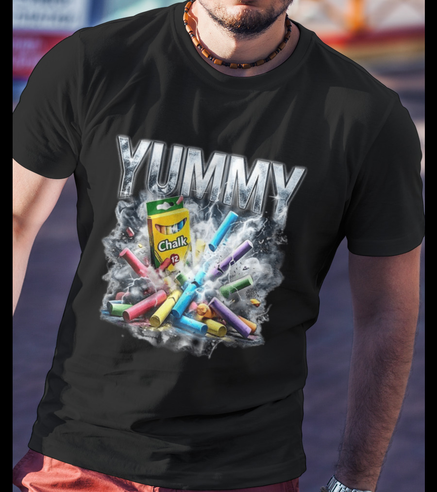 Yummy Chalk Explosion 12 Pack Colorful Creativity T-Shirt