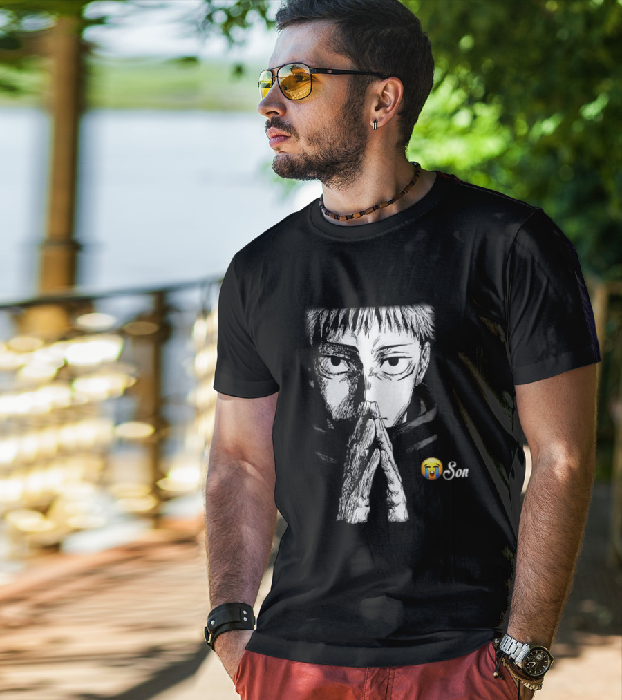 Yuji Itadori Jujutsu Kaisen Cryin Son Manga T-Shirt