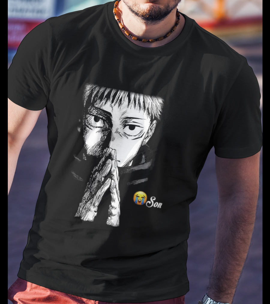 Yuji Itadori Jujutsu Kaisen Cryin Son Manga T-Shirt