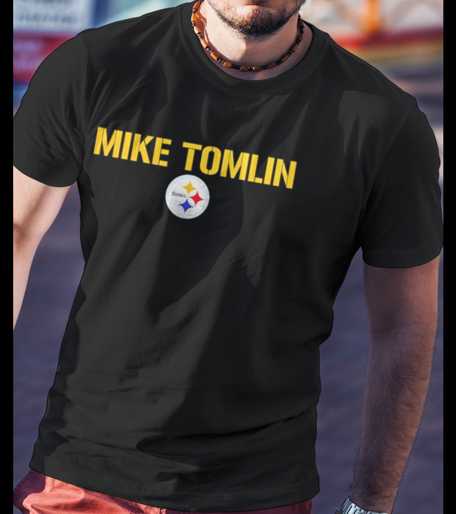 Mike Tomlin Pittsburgh Steelers Logo Football Coach T-Shirt