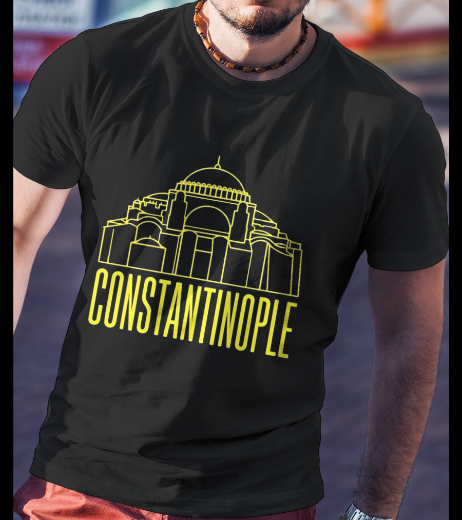 Constantinople Hagia Sofia Ancient Architecture Line T-Shirt