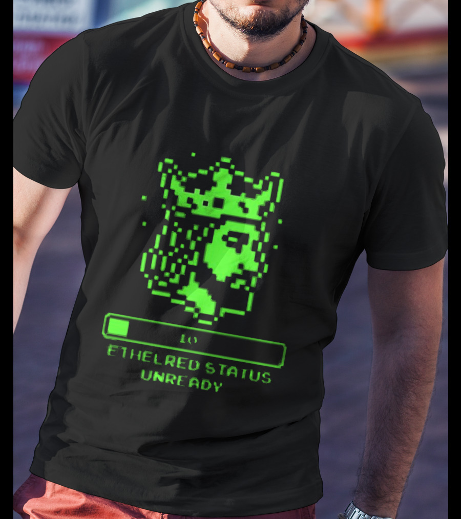 Ethelred Status Unready King Of The English Pixel Art Crown T-Shirt