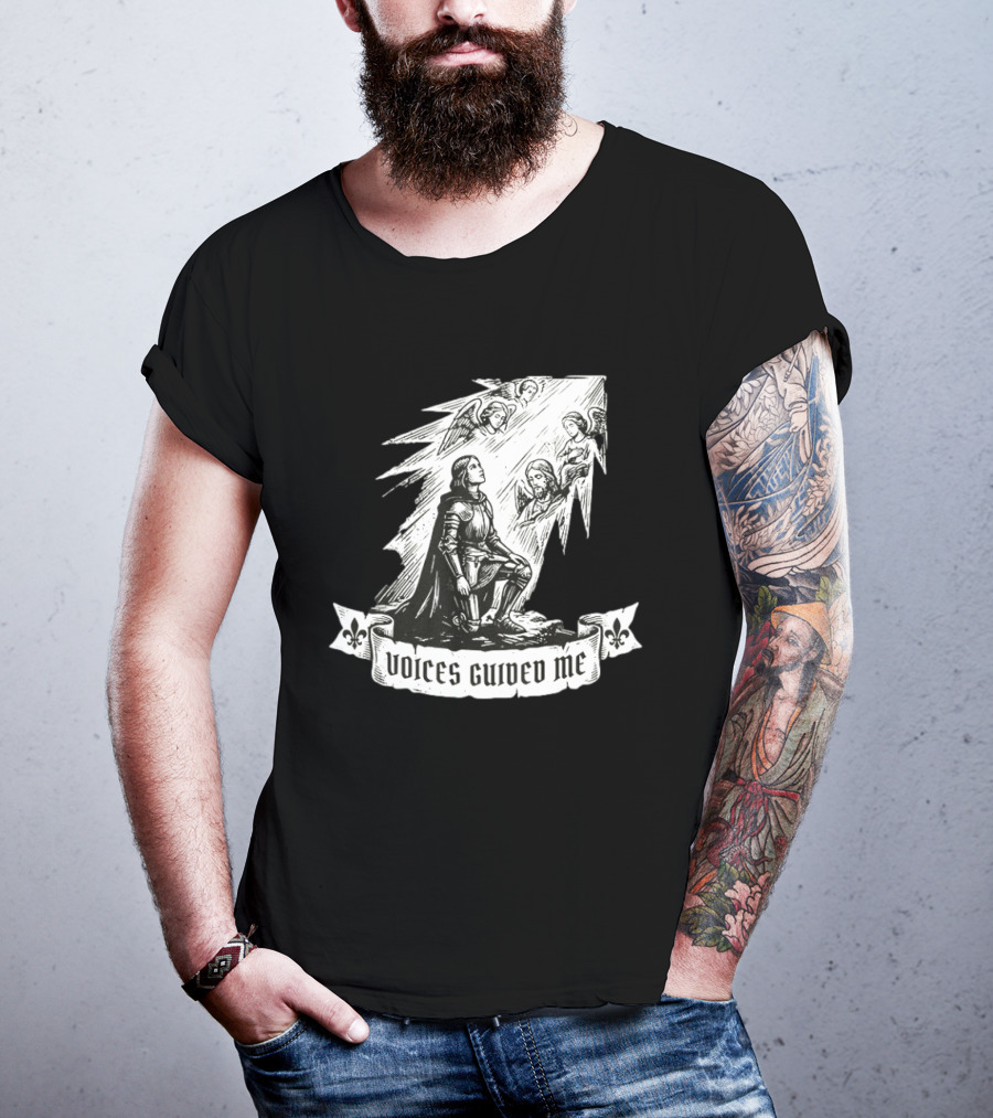 Voices Guided Me Joan Of Arc Christian Iconography T-Shirt