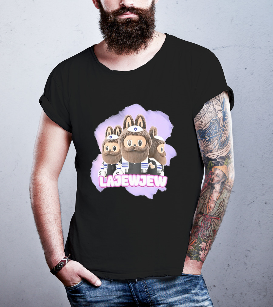 Lajewjew Labubu Jewish Rabbi Kippah Star Of David Characters T-Shirt