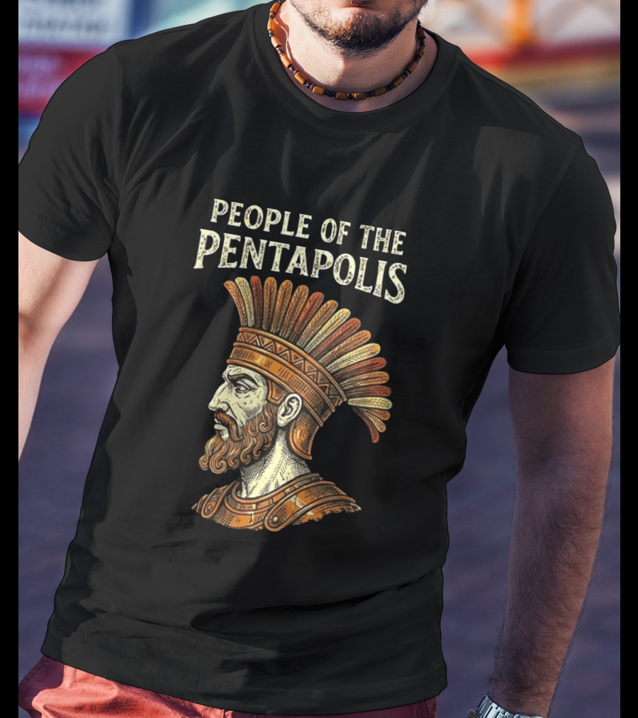 People Of The Pentapolis Ancient Philistine Warrior Bust T-Shirt