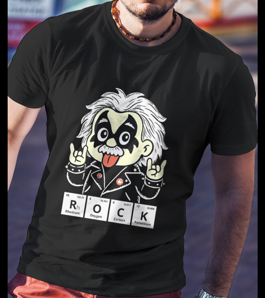 Rock Science Albert Einstein Kiss Makeup Tongue Out T-Shirt