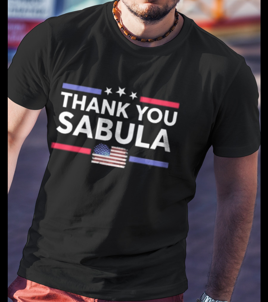 Thank You Sabula American Flag Stars T-Shirt