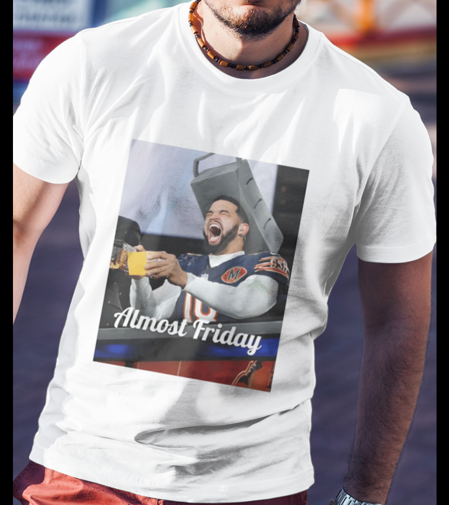 Almost Friday Cheese Grater Chicago Football Game Day Humor T-Shirt