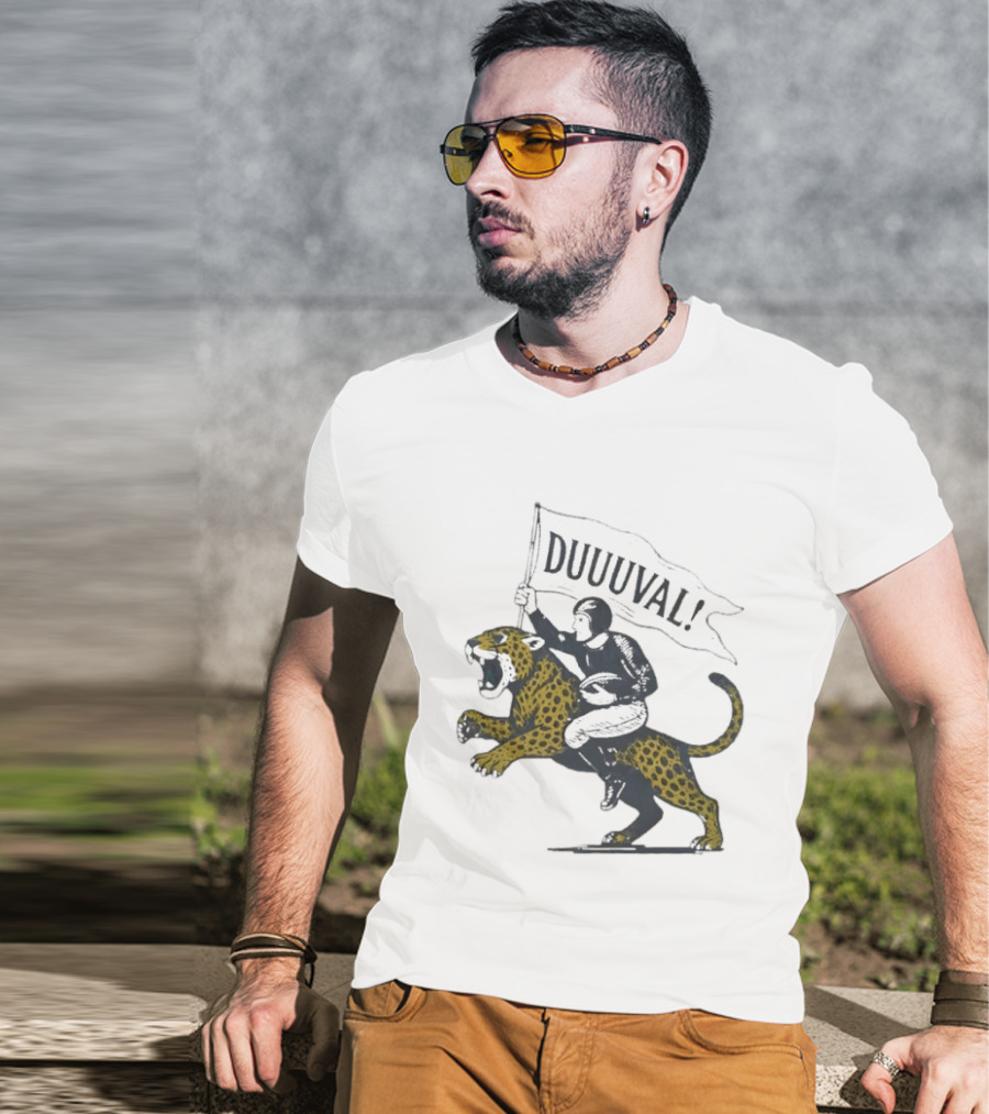 Duuuval Football Jaguar Rider Jacksonville T-Shirt