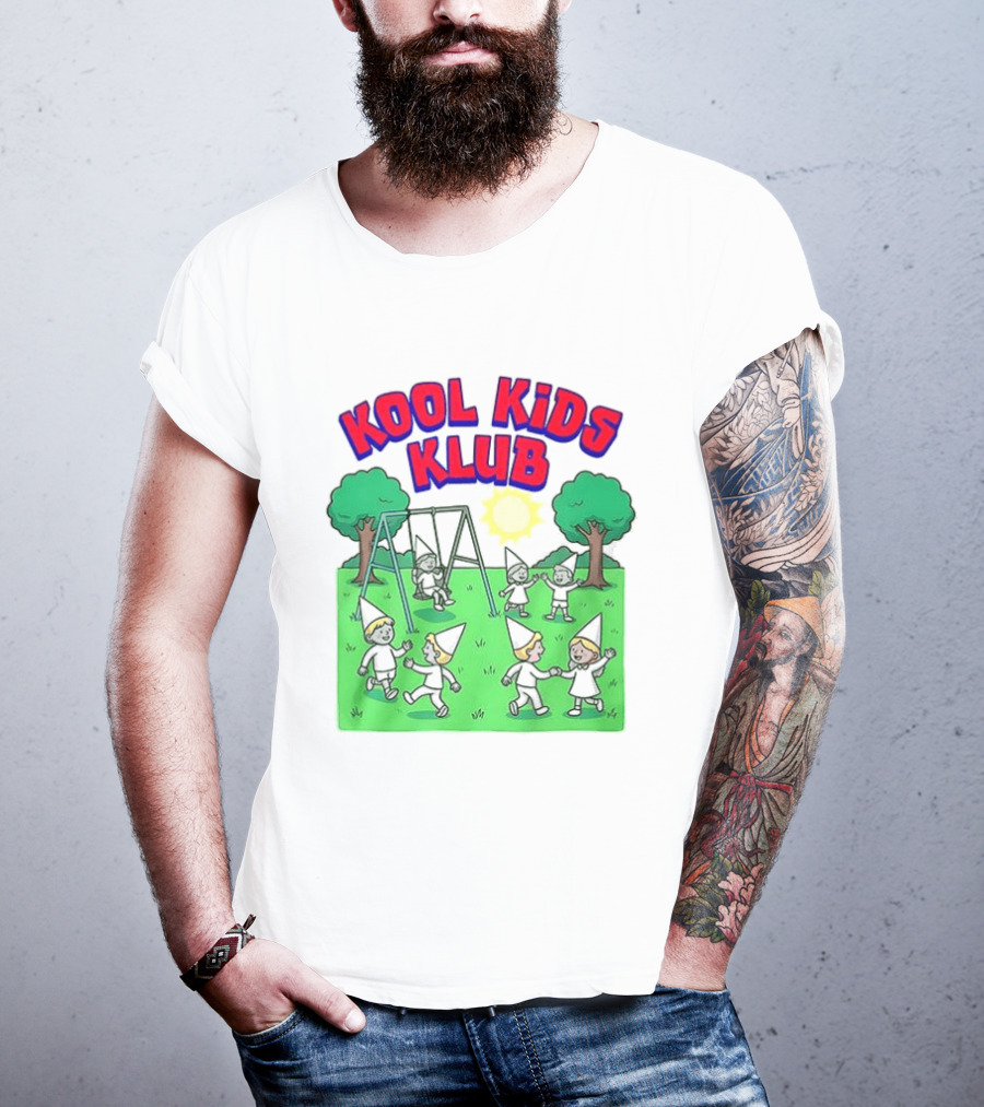 Kool Kids Klub Cartoon Playground Sun Swinging Scene T-Shirt