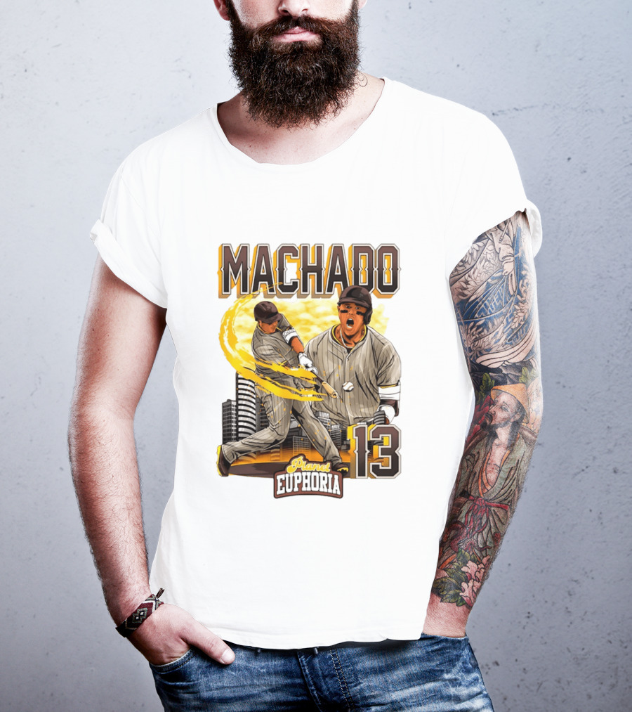 Manny Machado 13 San Diego Padres Planet Euphoria T-Shirt