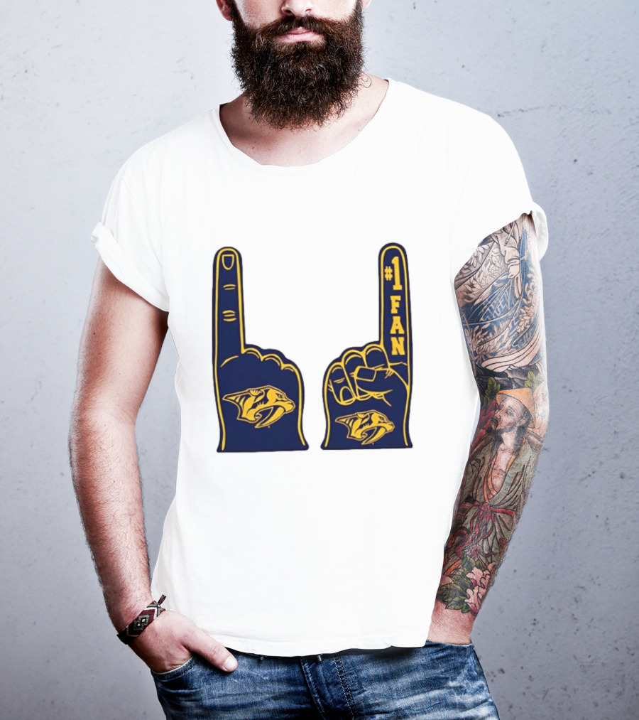 Nashville Predators #1 Fan Foam Finger T-Shirt