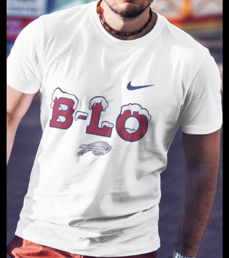 Nike Buffalo Bills B Lo Rivalry Series Snow Edition T-Shirt