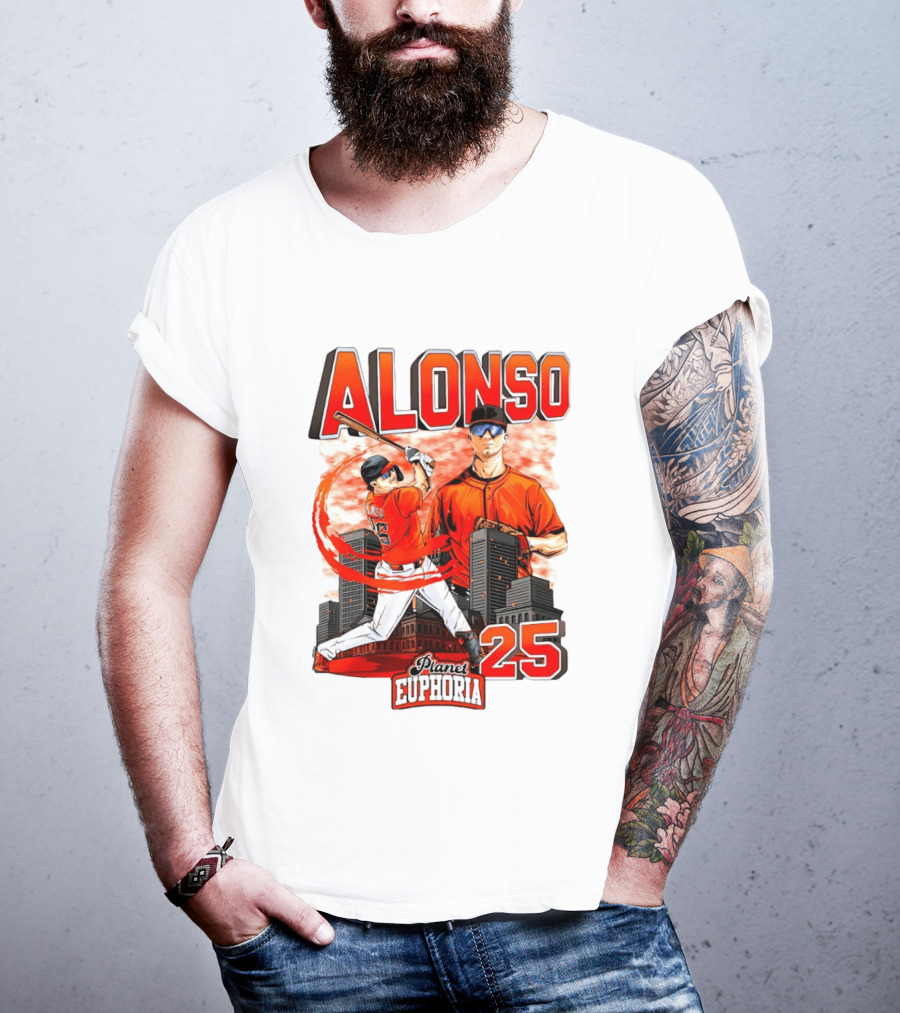 ALONSO New York Mets Planet Euphoria 25 T-Shirt