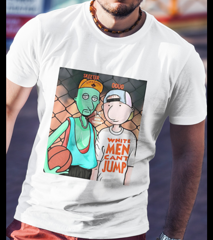 Skeeter Doug Basketball White Men Can't Jump Cartoon Characters T-Shirt