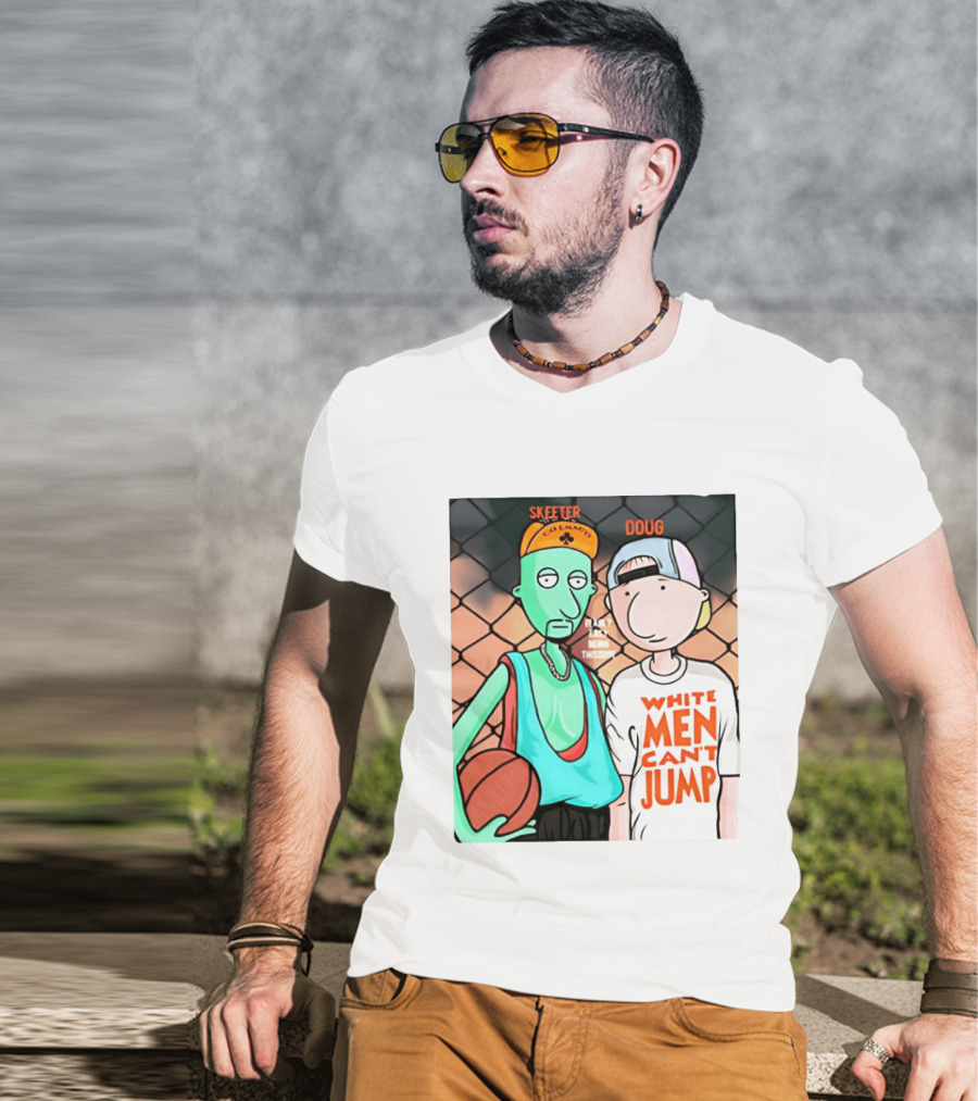 Skeeter Doug Basketball White Men Can't Jump Cartoon Characters T-Shirt
