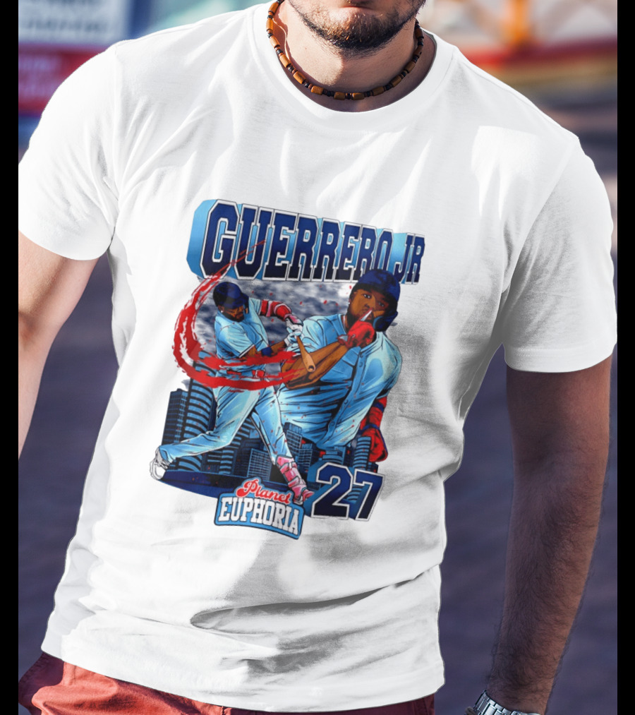 Guerrero Jr Planet Euphoria 27 Blue Jays Baseball Toronto T-Shirt
